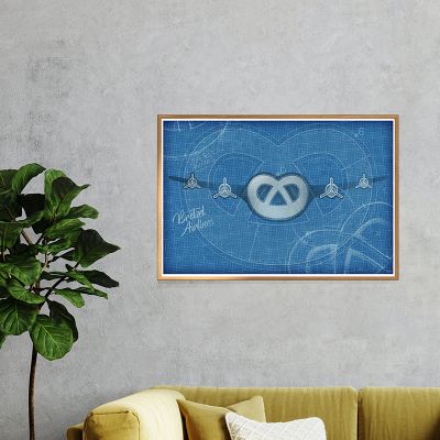 Affiche - Bretzel Airlines Blason - Design