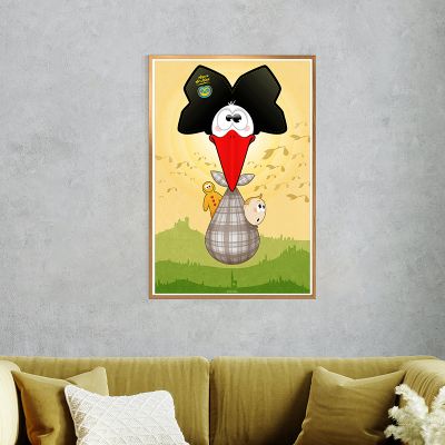 Affiche - Cigogne Bébé