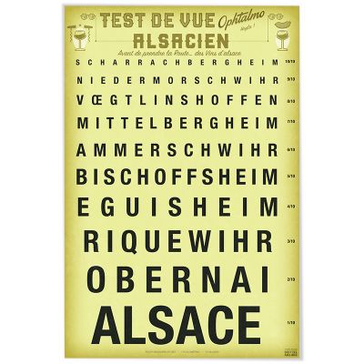 Affiche - Ophtalmo Villages d'Alsace-Test de vue