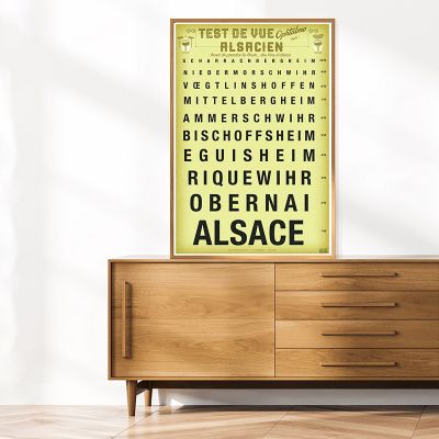 Affiche - Ophtalmo Villages d'Alsace-Test de vue
