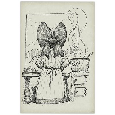 Affiche - Alsacienne au Fourneau-Artline