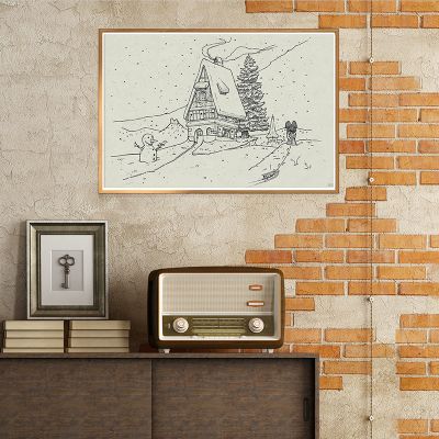 Affiche - Maison Hiver-Artline