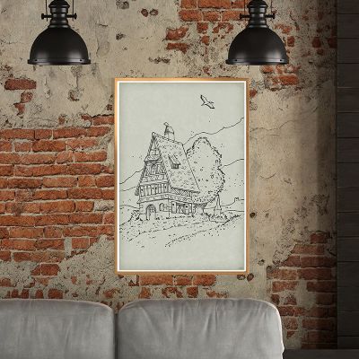 Affiche - Maison Campagne-Artline