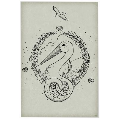Affiche - Médaillon Cigogne-Artline