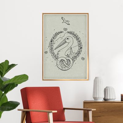 Affiche - Médaillon Cigogne-Artline