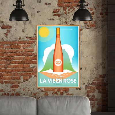 Affiche - La Vie en Rosé d'Alsace