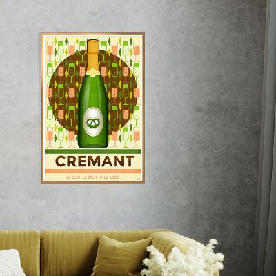 Affiche - Crémant d'Alsace - Le Bon Le Brut et le Rosé