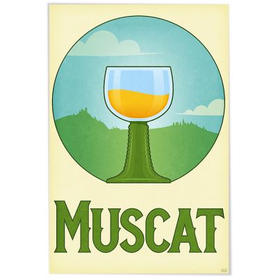 Affiche - Muscat - Verre Vintage
