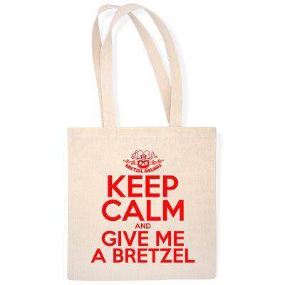 TOTE BAG - KEEP CALM BRETZEL