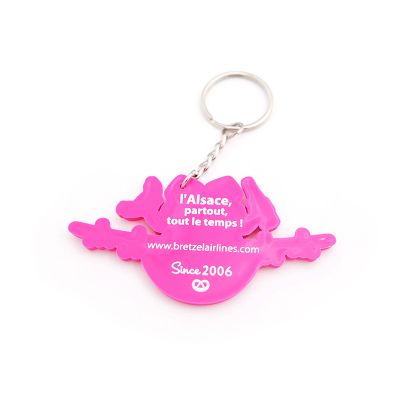 PORTE-CLES MASCOTTE - rose
