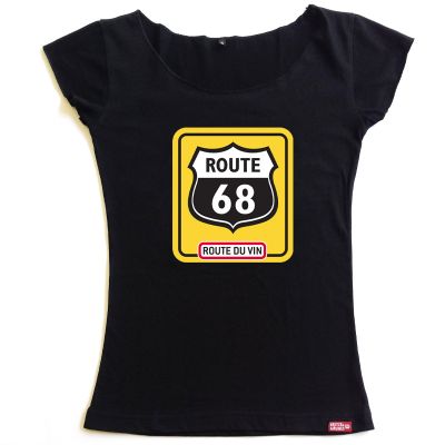 T-shirt cintré - ROUTE 68 - noir