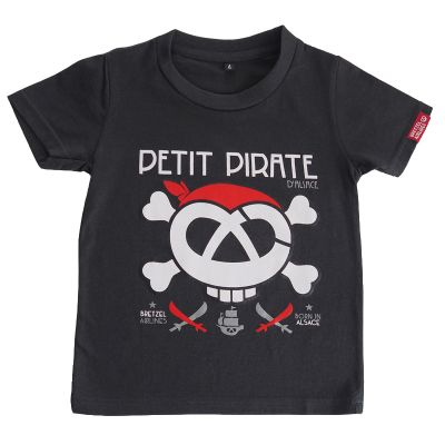 T-shirt enfant - PETIT PIRATE - gris anthracite