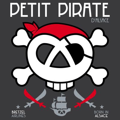 T-shirt enfant - PETIT PIRATE - gris anthracite