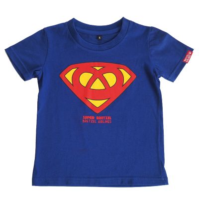 T-shirt enfant - SUPER BRETZEL - bleu royal