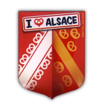 Magnet - BLASON ALSACE BRETZEL