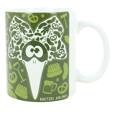 MUG - CIGOGNE POCHOIR ALSACIEN - ANIS