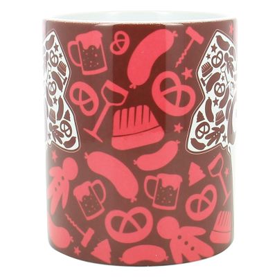 MUG - CIGOGNE POCHOIR ALSACIEN - ROUGE