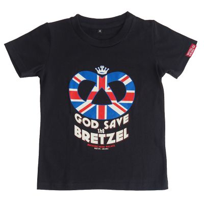 T-shirt enfant - GOD SAVE BRETZEL - noir