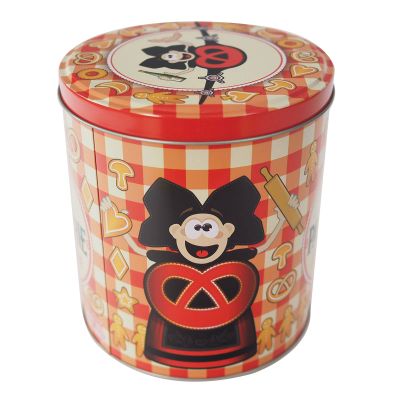 BOITE RONDE (13 x 14cm) - PATISSERIE VICHY ROUGE