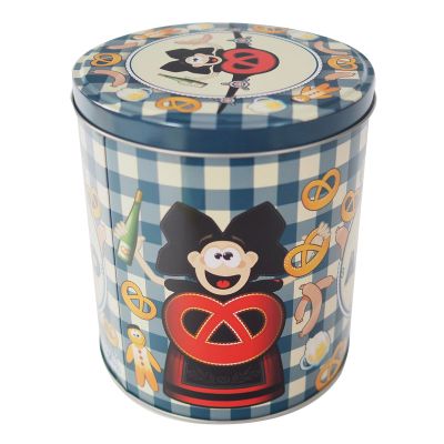 BOITE RONDE (13 x 14cm) - APERO VICHY BLEU