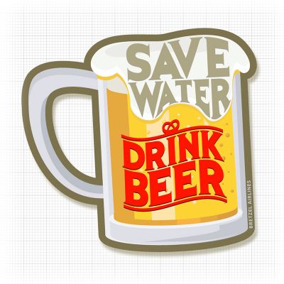 Autocollant - SAVE WATER