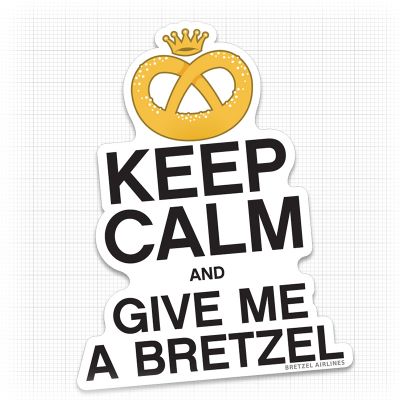 Autocollant - KEEP CALM BRETZEL