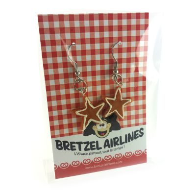 BOUCLE D'OREILLE - etoile bredele