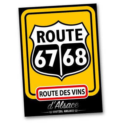 Carte postale - ROUTE DU VIN