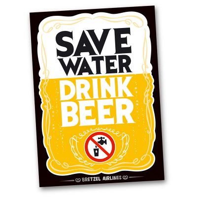 Carte postale - SAVE WATER