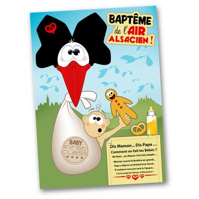 Carte postale - CIGOGNE BEBE