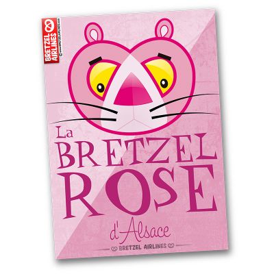 Carte postale - BRETZEL ROSE