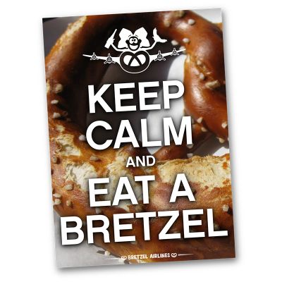Carte postale - KEEP CALM BRETZEL