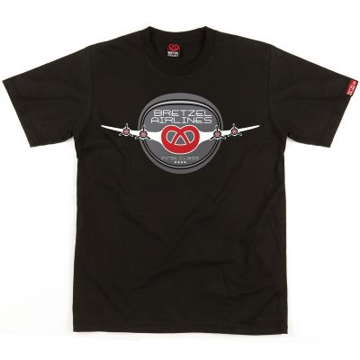 T-shirt - BRETZEL AIRLINES BLASON - noir
