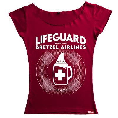 T-shirt cintré - Lifeguard Bretzel - rouge foncé