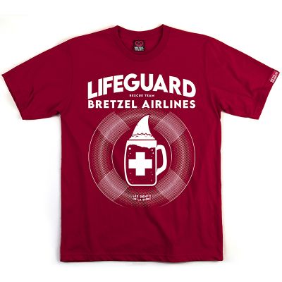 T-shirt - Lifeguard Bretzel - rouge foncé