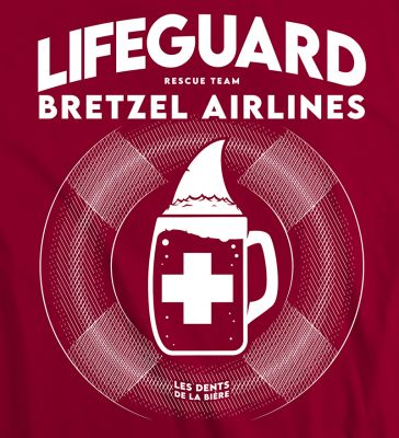 T-shirt - Lifeguard Bretzel - rouge foncé