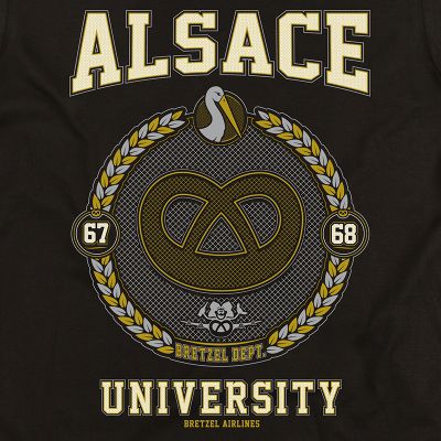 T-shirt - University Alsace - noir