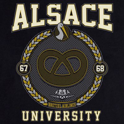 T-shirt enfant - University Alsace - noir