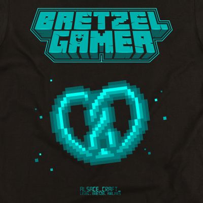 T-shirt - Bretzel Gamer - noir