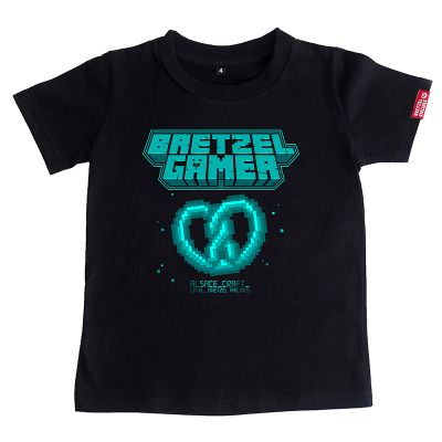 T-shirt enfant - Bretzel Gamer - noir