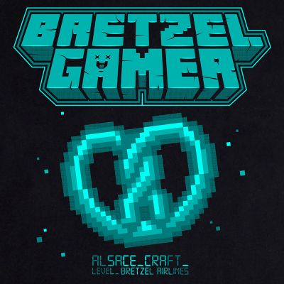 T-shirt enfant - Bretzel Gamer - noir