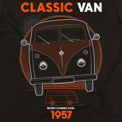 T-shirt - Combi Classic Van - noir