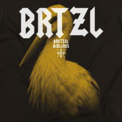 T-shirt - BRTZL Cigogne - noir