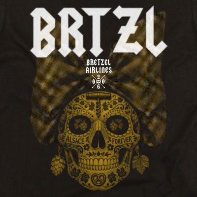 T-shirt - BRTZL Skull Head - noir