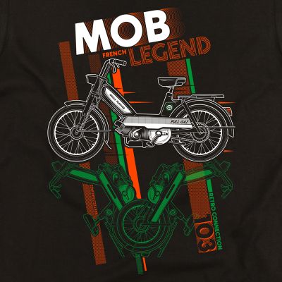 T-shirt - Retro - MOB 103 French Legend - noir