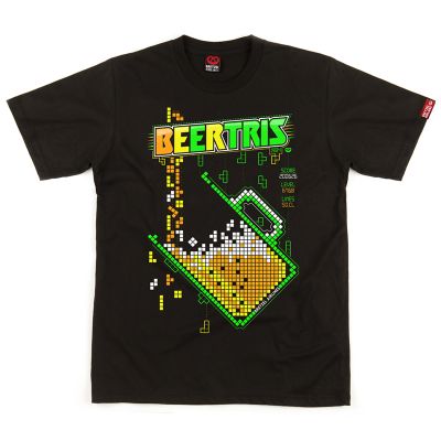 T-shirt - BeerTRIS Alsace Tetris - noir