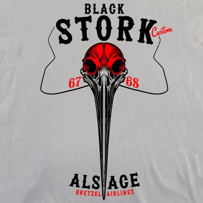 T-shirt - Black Stork Alsace - blanc cassé