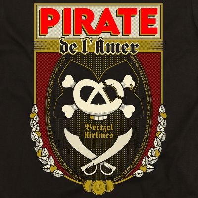 T-shirt - Pirate de l'Amer - noir