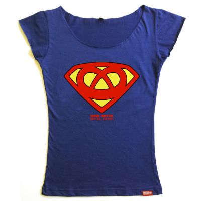 T-shirt cintré - SUPER BRETZEL - bleu royal