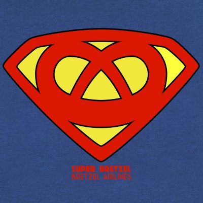 T-shirt - SUPER BRETZEL - bleu royal
